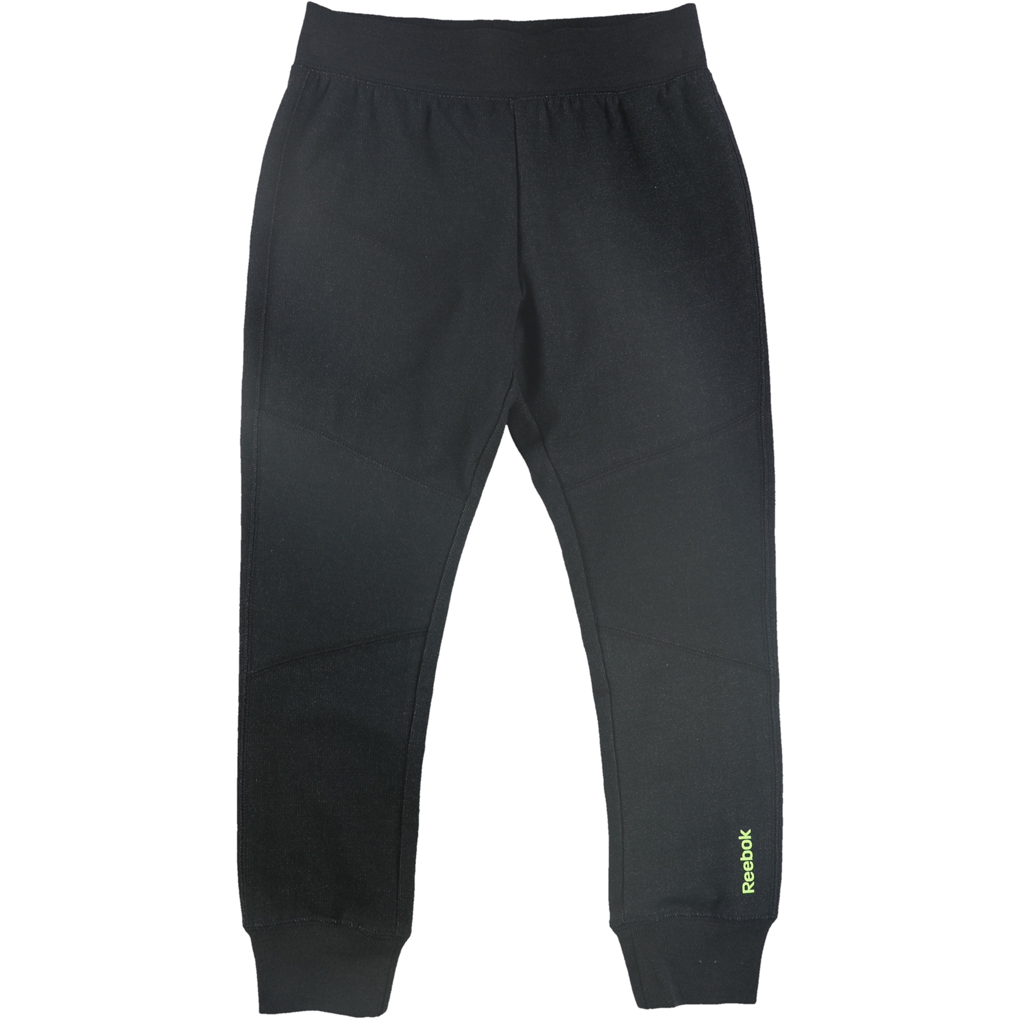 Reebok Girls Fleece Yoga Pants, Black, Big Kids (8-20), L